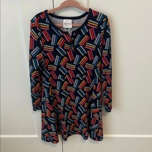 Hanna Andersson Kids Colorful Geometric Patterned Dress